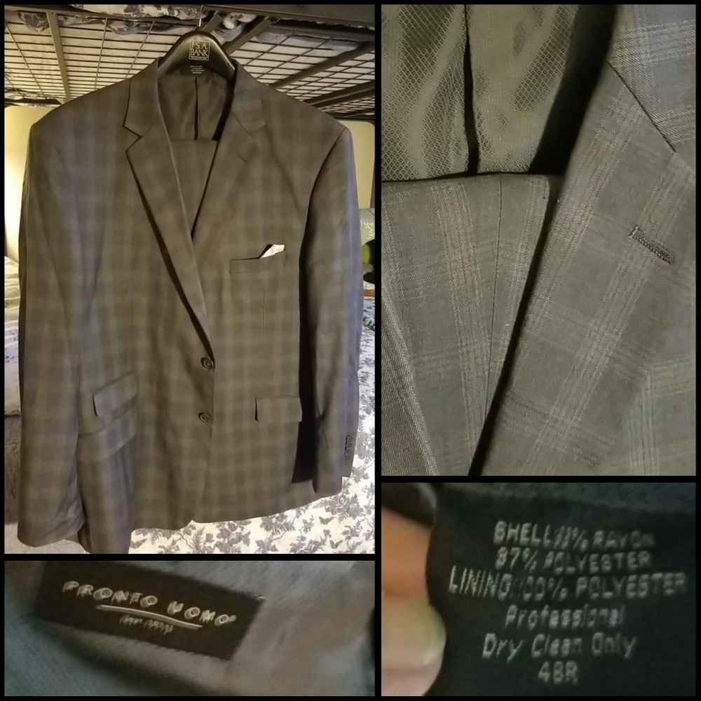 Mens suit jacket and slacks